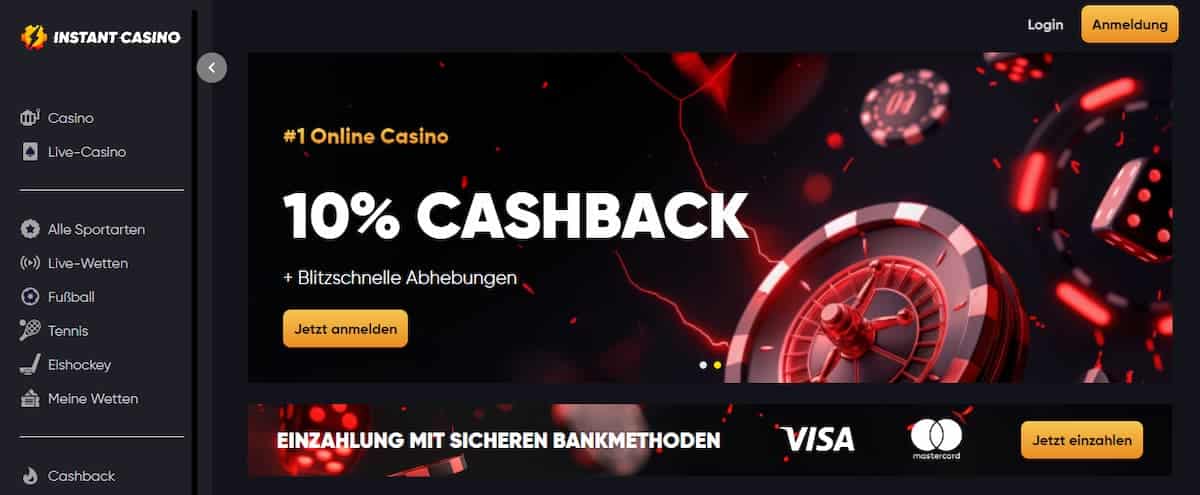 Instant Casino ohne Echtgeld