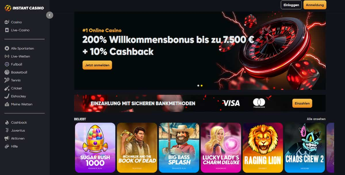 Instant Casino ohne Verifizierung